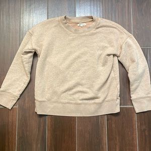 Xs heather pink Madewell crew neck sweatshirt extra small